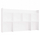 Organizues tavoline Kuba Desk Topper, 130 cm, 5 rafte, i bardhë mat