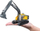 Model miniaturë ekskavator Tobar Volvo EC220E, shkalla 1:50, metalik