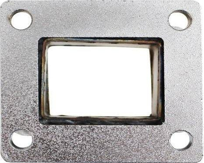 Adapter turbo T25 në T3, çelik, flange reduktuese, ngjyrë argjendi