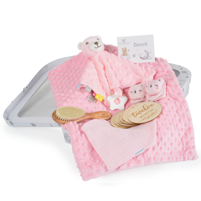Set për fëmijë Cangaroo Bearli, 6 në 1, rozë