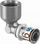 Kthesë lidhëse Uponor S-Press Plus 16-Rp1/2FT 1070539, çelik inox, për ujë edhe ngrohje
