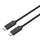 Kabllo USB C Aukey Hyper Link CC, Thunderbolt 3, 240W 0.8m, e zezë, set 2 copë