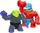 Figura aksioni Heroes of Goo Jit Zu Smash Strikers Versus Pack, Tyro vs Rock Jaw, set për fëmijë 5+