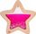 Lodër sensoriale Petit Boum Flow Star Nebula, dru, 18 cm, rozë