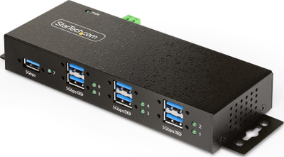 Hub USB industrial StarTech 5G7AINDRM USB 3.2 Gen 1, 7 porta, i zi
