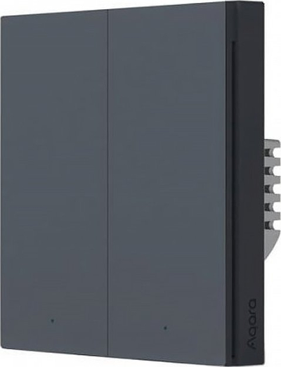 Çelës i mençur muri Aqara H1 WS-EUK02-G, 2 taste, Zigbee 3.0, gri Space