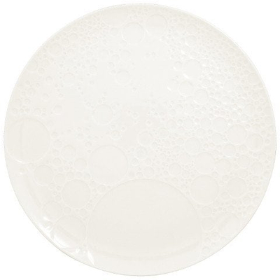 Pjatë e rrumbullakët RAK Porcelain Embossed Round Plate Create, 30cm, porcelan, Ivoris
