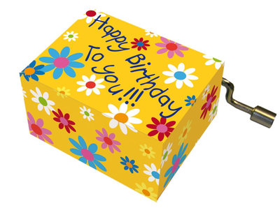 Art And Music Happy Birthday With Blossoms - Fridolin