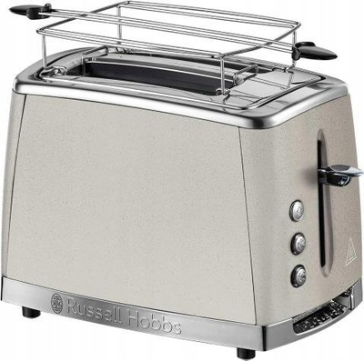 Toaster Russell Hobbs Luna Stone 26970 56, 2 feta, funksion shkrirjeje, bezhë