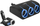 Mbushës Adaptor LTC CAR FIRE LED fole 3 + 1 (120W) + USB 1200mA, 12 / 24V, e zezë