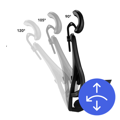 Karrige zyre SENSE7 Tone, ergonomike, shpinore rrjetë, e zezë