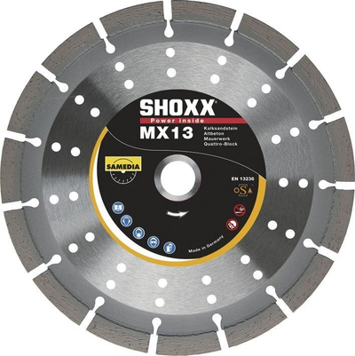 Disk diamanti për prerje Shoxx MX13, 125mm, vrimë 22.23mm, ngjyrë argjendtë