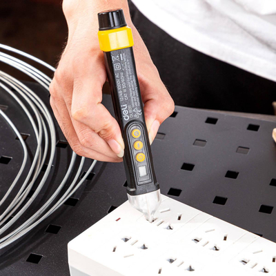 Testues tensioni pa kontakt Deli Tools EDL8011, 12 48-1000V AC, i zi