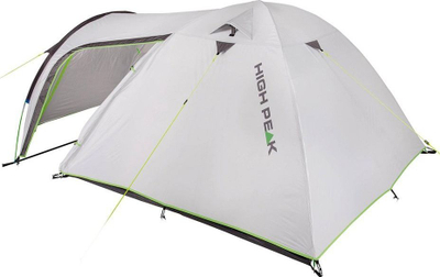 Шатор за кампување High Peak Kira 4.0, 4 лица, покриен ходник, сива