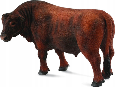 Figurinë kafshësh Collecta Red Angus Bull, madhësia S, ngjyrë kafe e kuqërremtë
