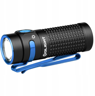 Elektrik dore Olight Baton 4, EDC kompakt, rreze e gjatë, i zi