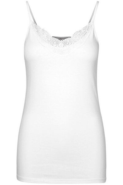 Bluzë Vero Moda VMINGE Slim Fit, e bardhë