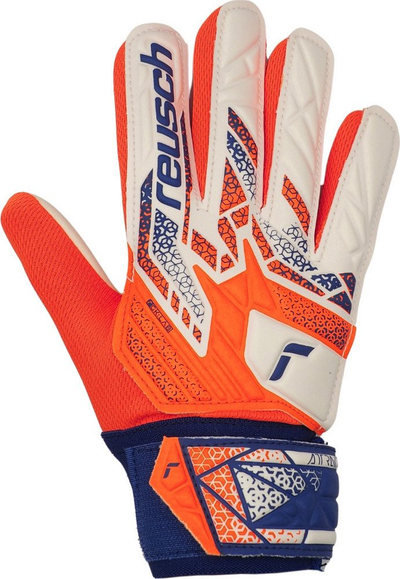Голмански ракавици Reusch Attrakt Starter Solid Jr, деца, синтетички латекс, бели