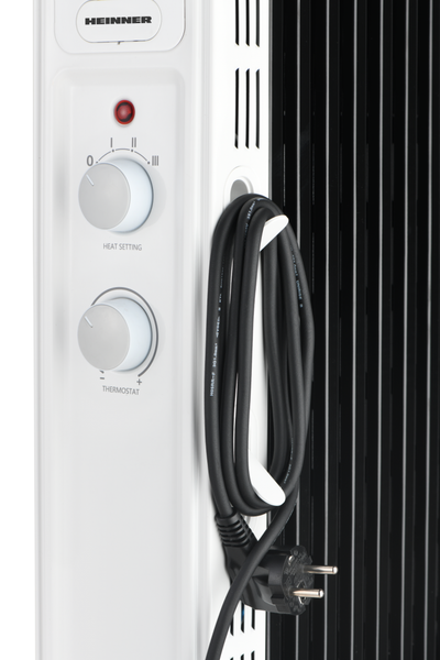 Radiator me vaj Heinner HOH-M13WH-BK, 2500W, 13 elemente, i bardhë e zi