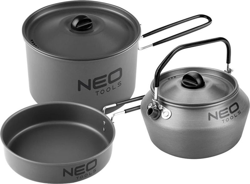 Set gatimi kampingu Neo Tourist 3 in 1 63-145, alumin i anodizuar, doreza palosëse, gri