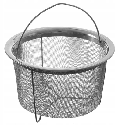 Shportë për skuqje ORION 124484, çelik inox, 21 cm, argjendtë