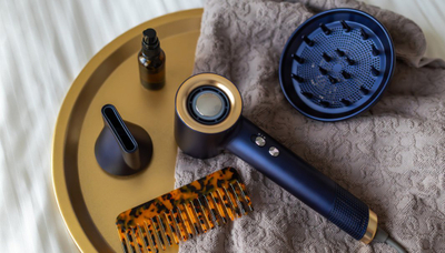 Tharëse flokësh Osom Professional Inoly Jet Dry Midnight Blue, 1800W, jonizim, blu navy