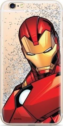 Këllëf telefoni Marvel Iron Man me shkëlqim Liquid Glitter, silikon, për Samsung Galaxy A01, shumëngjyrësh