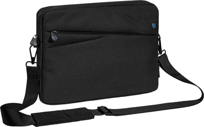 Çantë tableti Pedea Fashion, 12.9", me mesazh, e zezë blu