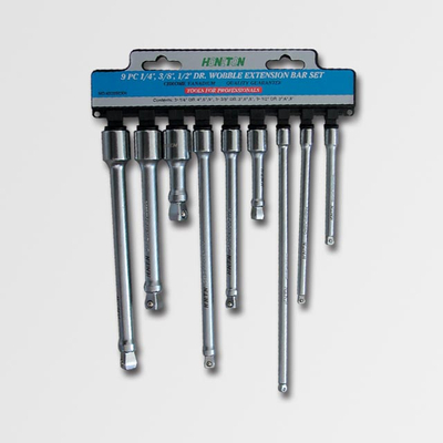 Сет подвижни продолжетоци Honiton, 9 парчиња, 1/4\", 3/8\", 1/2\"