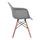Karrige Mirto me këmbë druri dhe ulëse gri 64×60×81 cm (HM005.10), gri