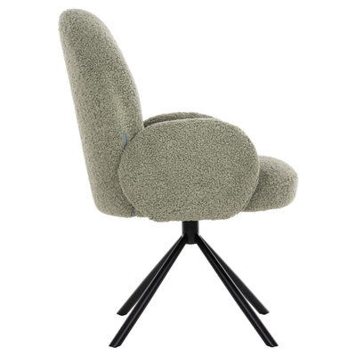 Kolltuk rrotullues Winon 65x67x92Hcm (HM9778.08), gjelbër/ zezë
