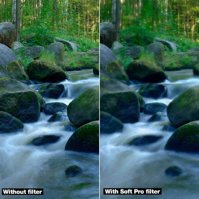 Filter fotografik B+W Basic Soft Pro, 67mm, efekt mjegull i butë, transparent