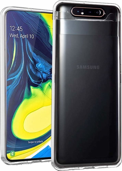 Këllëf telefoni Mercury Jelly Clear për Samsung Galaxy A80 A805, silikoni TPU, transparent