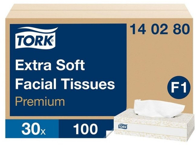Peceta letre Tork Premium, kuti tavoline, e bardhë