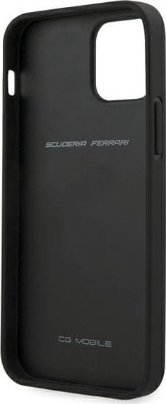 Futollë telefoni Ferrari Off Track Perforated FEOGOHCP12MBK, për iPhone 12 12 Pro 6.1", hardcase, e zezë