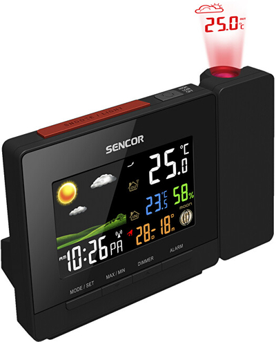 Orë digjitale tavoline Sencor SWS 5400, e zezë