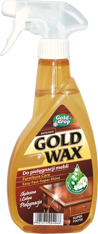 Спреј за чистење мебел Gold Wax, 400ml, антистатички