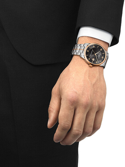 Orë për meshkuj Tissot T-Classic Luxury Powermatic 80 2020, e argjendtë