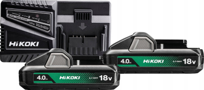 Set karikues me bateri Hikoki UC18YFSL, 2x 18V 4Ah Li-Ion, i zi