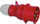 Prizë portative industriale Bals 204 TLS, 32A, 400V IP44, e kuqe