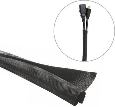 Rregullues kabllosh VivoLink Flexible Cable Sock, diametër 10mm, i zi