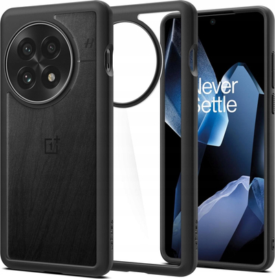 Kapak Spigen Ultra Hybrid për OnePlus 13, pjesa mrapa transparente, i zi mat