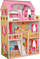 Дрвена куклена куќа Enero Toys Wooden LED Dollhouse XXXL, 60x33x90cm, со LED, шарена