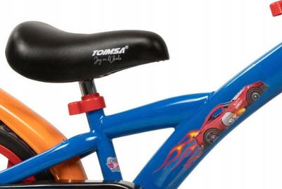 Biçikletë fëmijësh Toimsa Hot Wheels 1168, 12", me rrota ndihmëse, blu