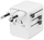 Përshtatës universal udhëtimi Gembird, 20W, 2x USB, USB C, i bardhë
