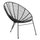 Kolltuk Allegra tip foleje metalike 73x83x86cm (HM5458.02), zezë