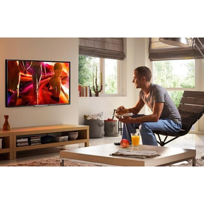 Ѕиден држач за ТВ Techly LED/LCD, 42-80\", VESA 800x600, црн