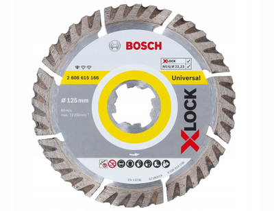 Set me disqe diamanti Bosch Pro Universal 2x230mm + XLock 125mm