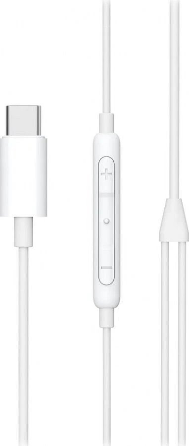Kufje në vesh ESTUFF, me kabllo USB C, me mikrofon, të bardha