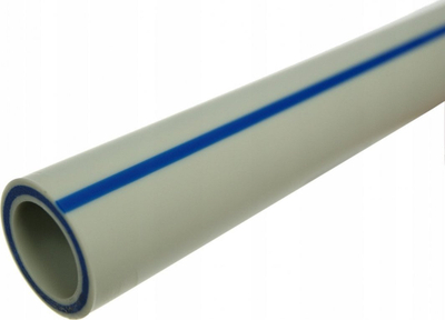 Tub plastik TADLINE Approach 20mm, për ngrohje dhe ujë, gri me vijë blu